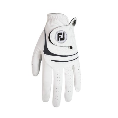 FootJoy WeatherSoft - rękawiczka golfowa - biało-czarna XL