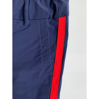 Alberto Lucy SB WR Revolutional Slim Fit - spodnie golfowe - granatowe z lampasem