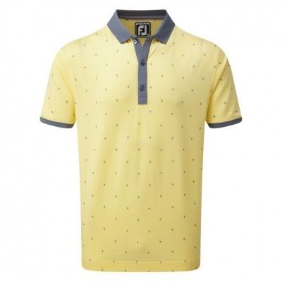 FootJoy Birdseye Argyle Print with Knit Collar Polo - koszulka golfowa - różne kolory