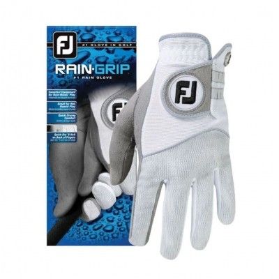 FootJoy RainGrip - rękawiczka golfowa - biało-szara