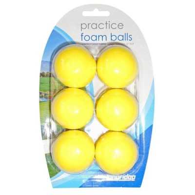 Longridge Practice Foam Balls - piankowe piłki treningowe - żółte