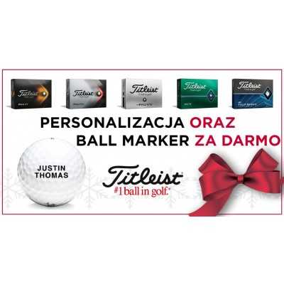 Titleist X-MAS Promo - piłki golfowe z logo oraz BALL MARKER GRATIS