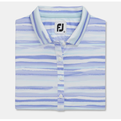 Koszulka golfowa FJ Short Sleeve Watercolor - kolor fioletowy