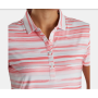 Short Sleeve Watercolor damskie polo w kolorze koralowym-2