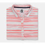 Short Sleeve Watercolor damskie polo w kolorze koralowym_1