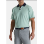 FJ Solid Stretch Pique Stripe Placket, zielone polo