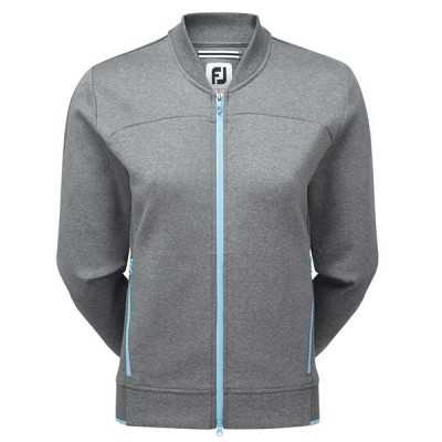 Bluza golfowa Footjoy Bomber Jacket Women Gray- szara