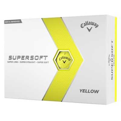 Callaway Supersoft Golf Balls YELLOW - piłki golfowe- tuzin