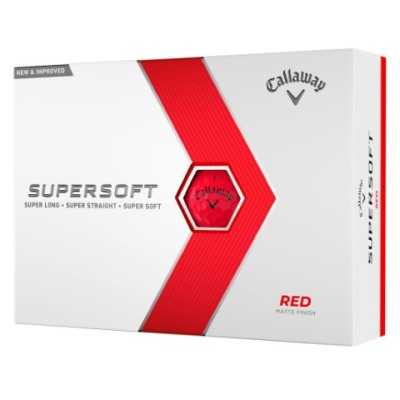 Callaway Supersoft Golf Balls RED - piłki golfowe- tuzin