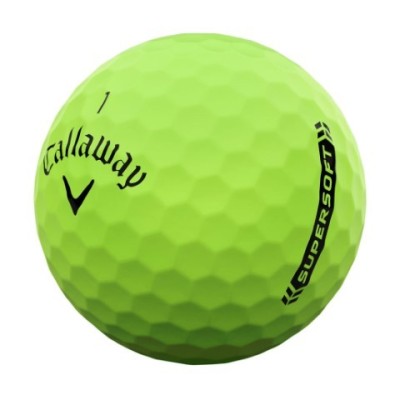 Callaway Supersoft Golf Balls GREEN 3 sztuki - piłki golfowe
