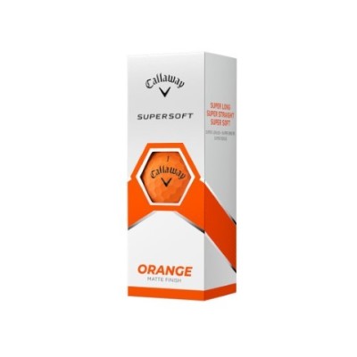 Callaway Supersoft Golf Balls ORANGE 3 sztuki - piłki golfowe