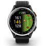 Garmin Approach S44 srebrny z czarnym silikonowym paskiem | 010-03009-00