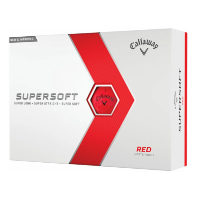 Callaway Supersoft Golf Balls RED - piłki golfowe- tuzin