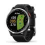 Garmin Approach S44 srebrny z czarnym silikonowym paskiem | 010-03009-00
