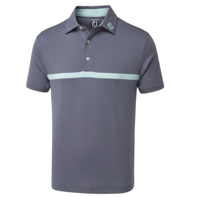 FootJoy Deep Blue with Mint Polo, koszulka golfowa
