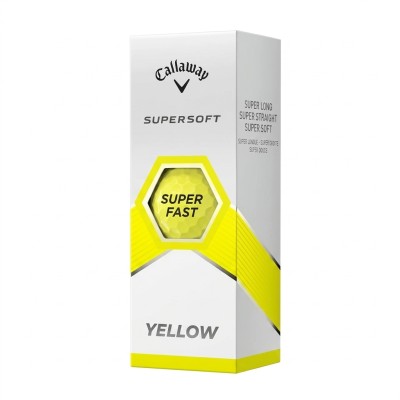 Supersoft Golf Balls YELLOW - piłki golfowe 3 sztuki