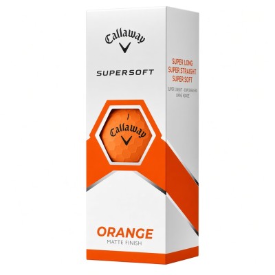 Piłki Callaway Supersoft pomarańczowe 3 szt. | Golfhelp