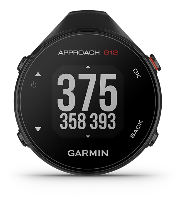Garmin Approach G12: tryb z dużymi cyframi