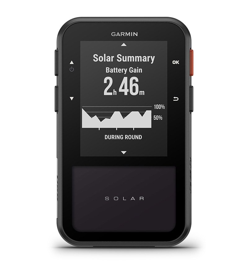 Garmin Approach G20 Solar | 010-02889-00: nieograniczony czas pracy baterii