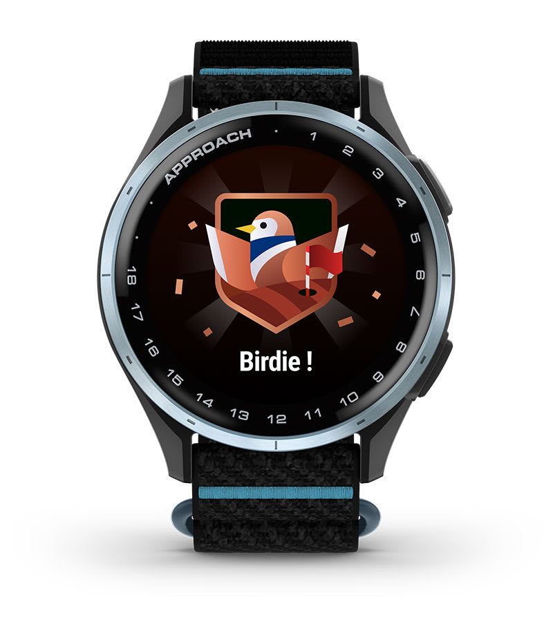 Garmin Approach J1: wyróżnienia osiągnięć na zegarku