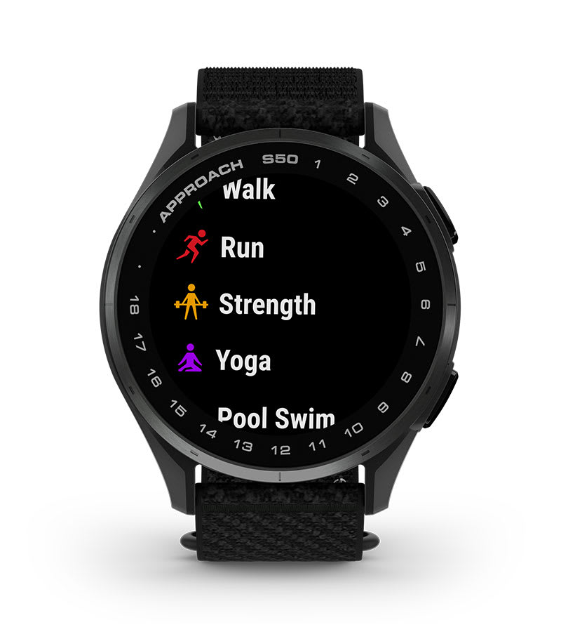 Garmin Approach S44: wgrane profile aktywności