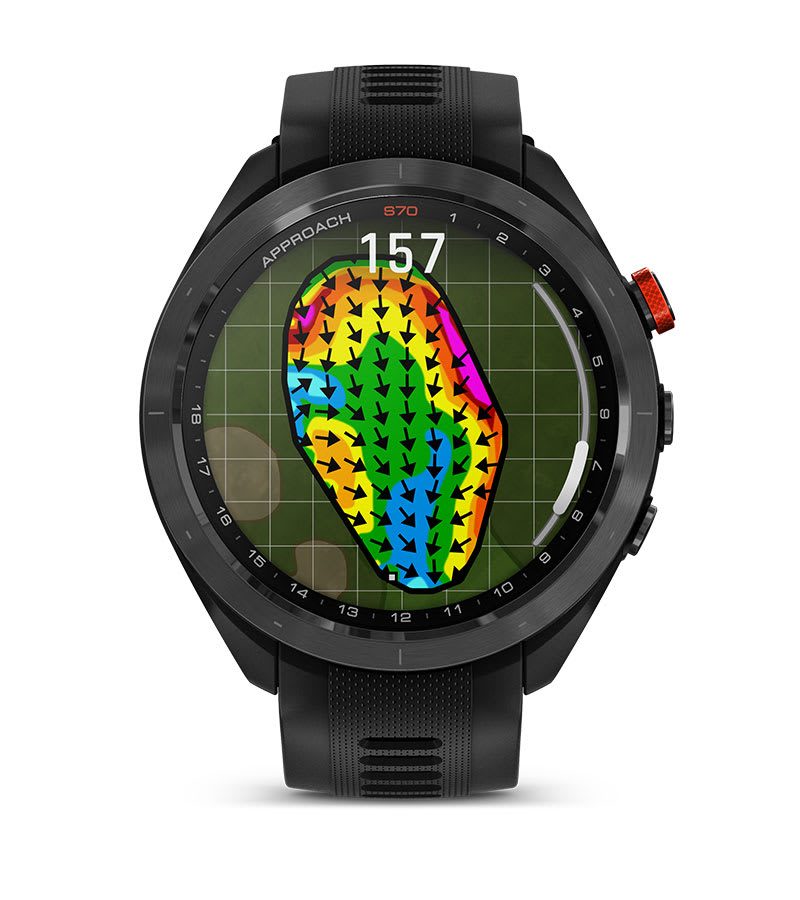 Garmin Approach S70 – dane poziomic greenów